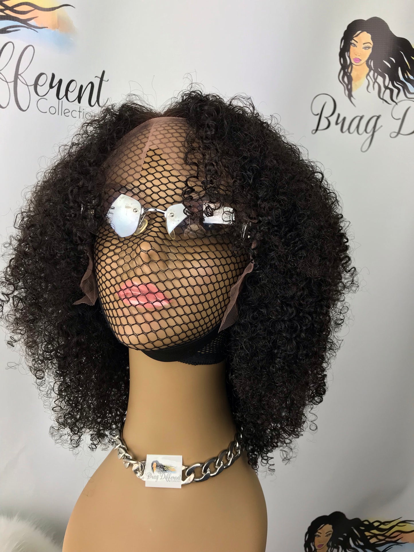 Peruvian Kinky Curly Lace Front Custom Unit