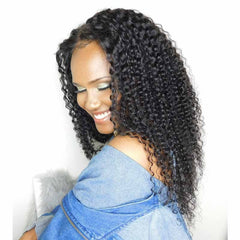 Peruvian Kinky Curly Lace Front Custom Unit